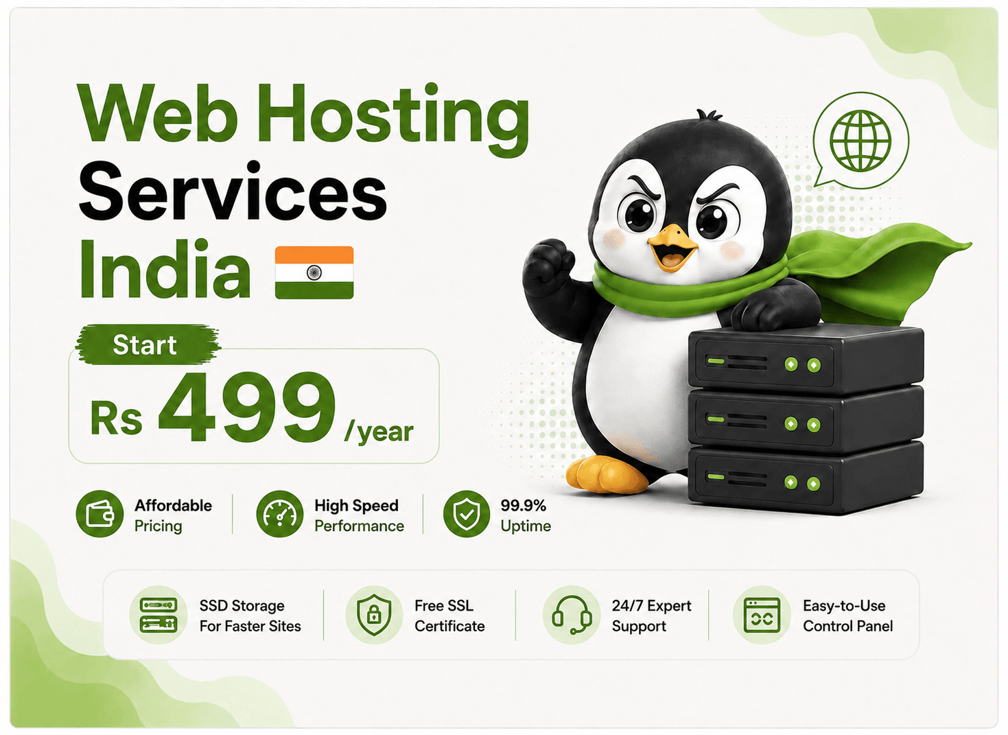 Web Hosting in Delhi - Reliable cPanel Hosting with Free SSL from HostPeppy
