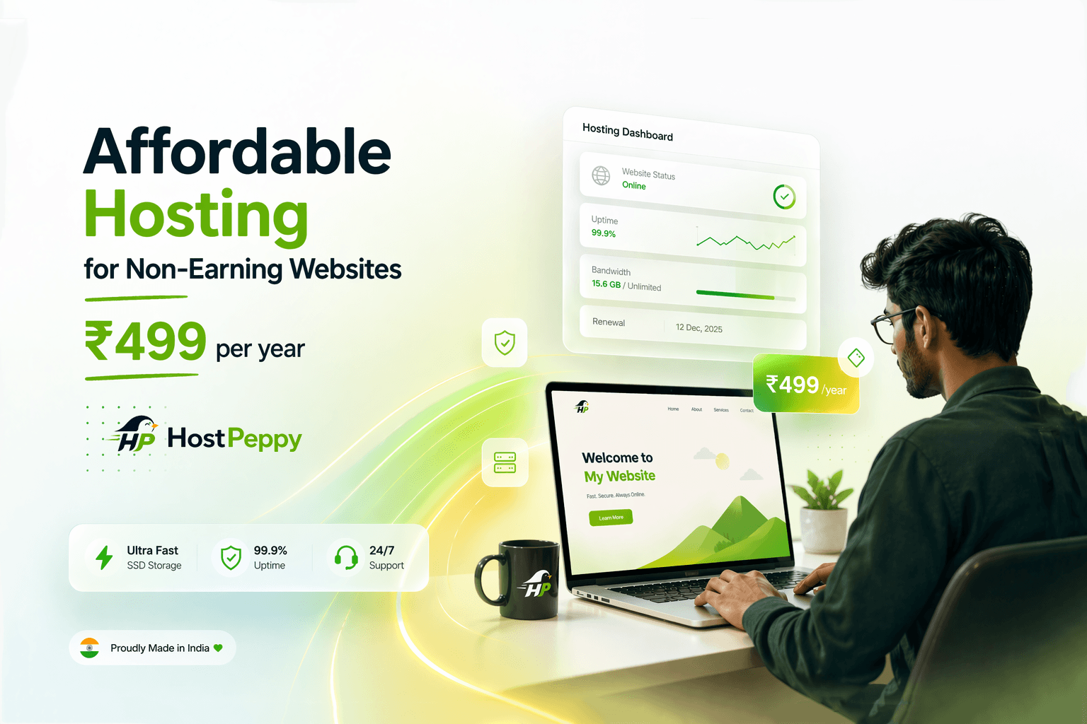 Affordable Web Hosting for Non-Earning Websites — Just ₹499/Year