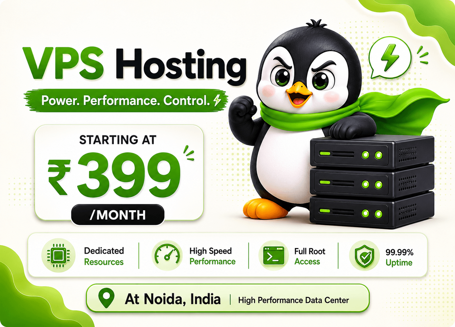 VPS Server Hosting Noida - Fully Managed Linux VPS with Root Access from HostPeppy