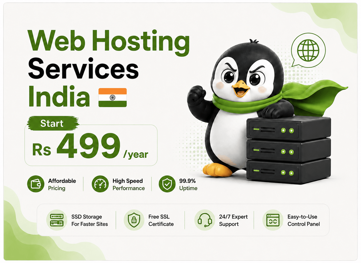 Cheap Web Hosting in Noida - Reliable cPanel Hosting with Free SSL from HostPeppy